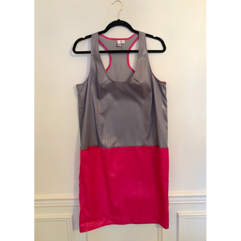 Silver/Pink Colorblock Dress